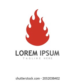 Fire flame vector illustration design template
