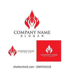 Fire flame vector illustration design template