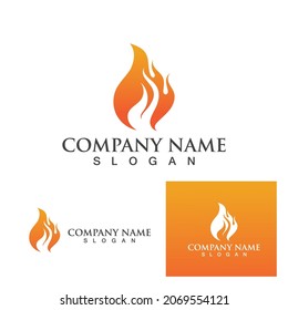 Fire flame vector illustration design template