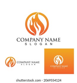 Fire flame vector illustration design template