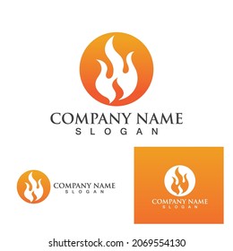 Fire flame vector illustration design template