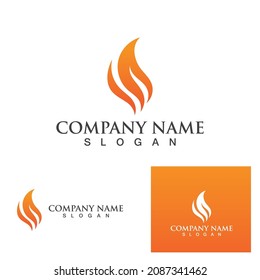Fire flame vector illustration design template