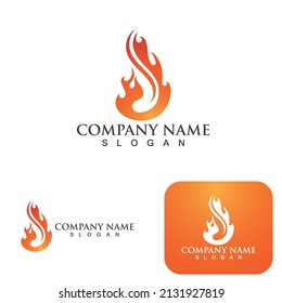 Fire flame vector illustration design template