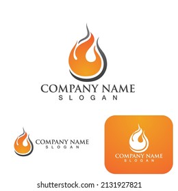 Fire flame vector illustration design template