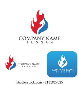 Fire flame vector illustration design template