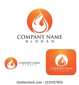 Fire flame vector illustration design template