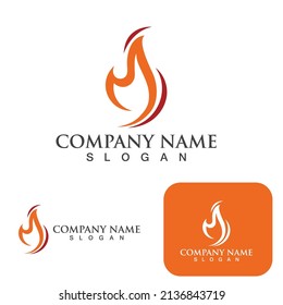 Fire flame vector illustration design template