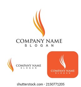 Fire flame vector illustration design template