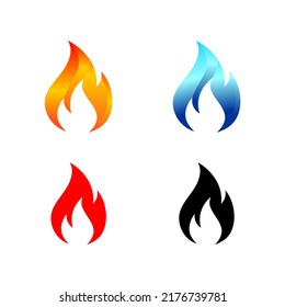 Fire flame vector illustration design template