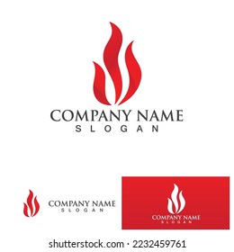 Fire flame vector illustration design template