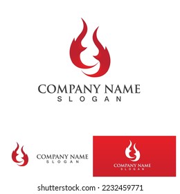 Fire flame vector illustration design template