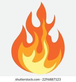 Fire flame vector illustration design template