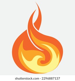 Fire flame vector illustration design template