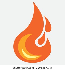 Fire flame vector illustration design template
