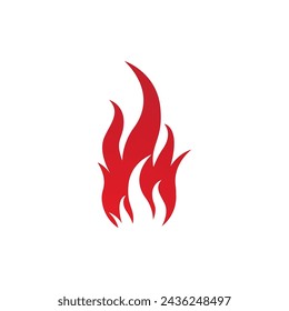 Fire flame vector illustration design template