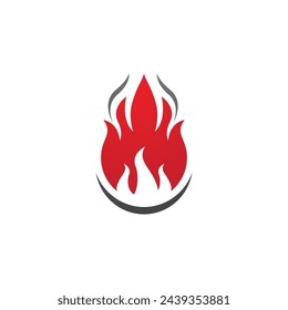 Fire flame vector illustration design template