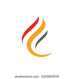 Fire flame vector illustration design template