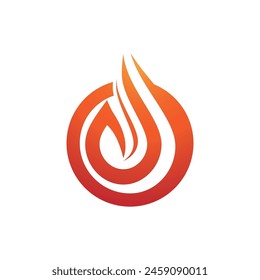 Fire flame vector illustration design template