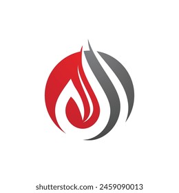 Fire flame vector illustration design template