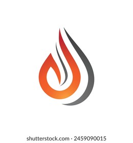 Fire flame vector illustration design template