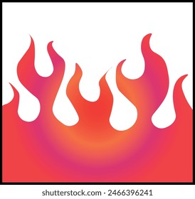Brandflamme Vektorillustration Design Vorlage