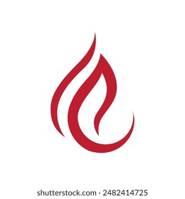 Fire flame vector illustration design template