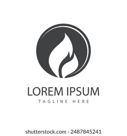 Fire flame vector illustration design template