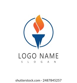 Fire flame vector illustration design template