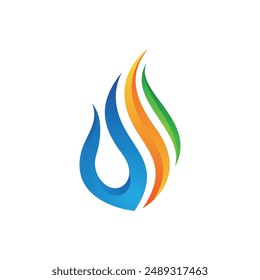Fire flame vector illustration design template