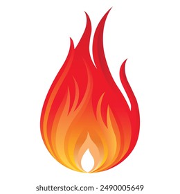 Fire Flame Vector Illustration Design