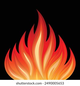 Fire Flame Vector Illustration Design