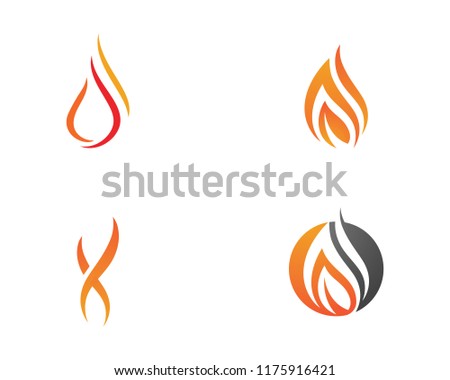 Fire flame vector illustration design template