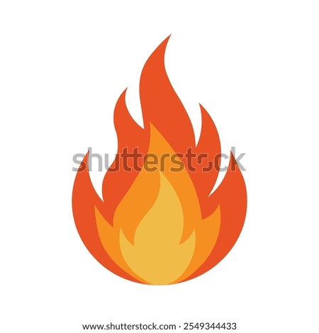 Fire Flame Vector Illustration Design.