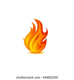 Fire flame. Vector illustration. Element for design.