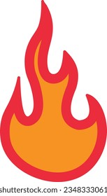 Fire flame vector illustration. Heat and fire.