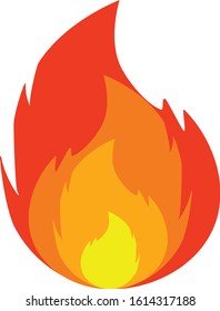Fire flame vector illustration image