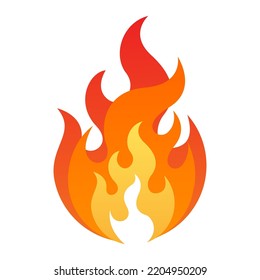 fire Flame vector illustration logo icon clipart