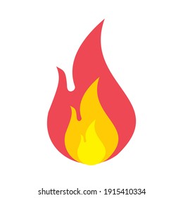 Fire flame vector illustration sign