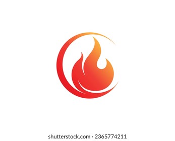 fire flame vector logo design. fire logo. flame logo design inspiration. fire flame logo icon design template element