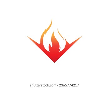 fire flame vector logo design. fire logo. flame logo design inspiration. fire flame logo icon design template element