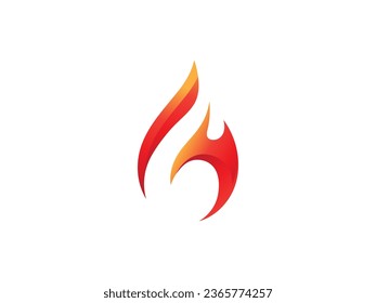 fire flame vector logo design. fire logo. flame logo design inspiration. fire flame logo icon design template element