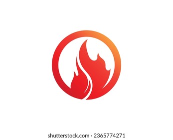 fire flame vector logo design. fire logo. flame logo design inspiration. fire flame logo icon design template element