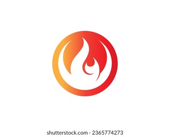 fire flame vector logo design. fire logo. flame logo design inspiration. fire flame logo icon design template element