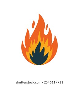 Fire flame vector, fire flame logo design icon, fire flame illustration