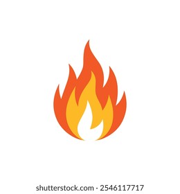 Fire flame vector, fire flame logo design icon, fire flame illustration