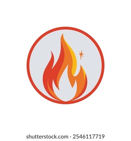 Fire flame vector, fire flame logo design icon, fire flame illustration