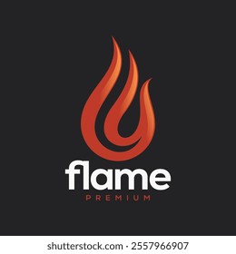 fire flame vector logo design. fire logo. flame logo design inspiration. fire flame logo icon design template element