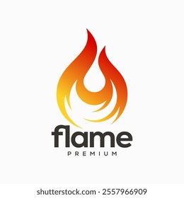 fire flame vector logo design. fire logo. flame logo design inspiration. fire flame logo icon design template element