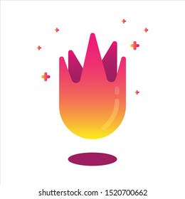 fire flame vector logo icon modern illustration colorful