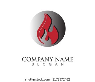 Fire flame and vector logos
